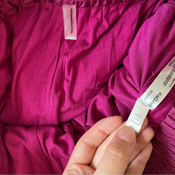 NEW Free People Movement Morning To Midnight Track Pants Contrast Magenta Size L - Picture 6 of 7